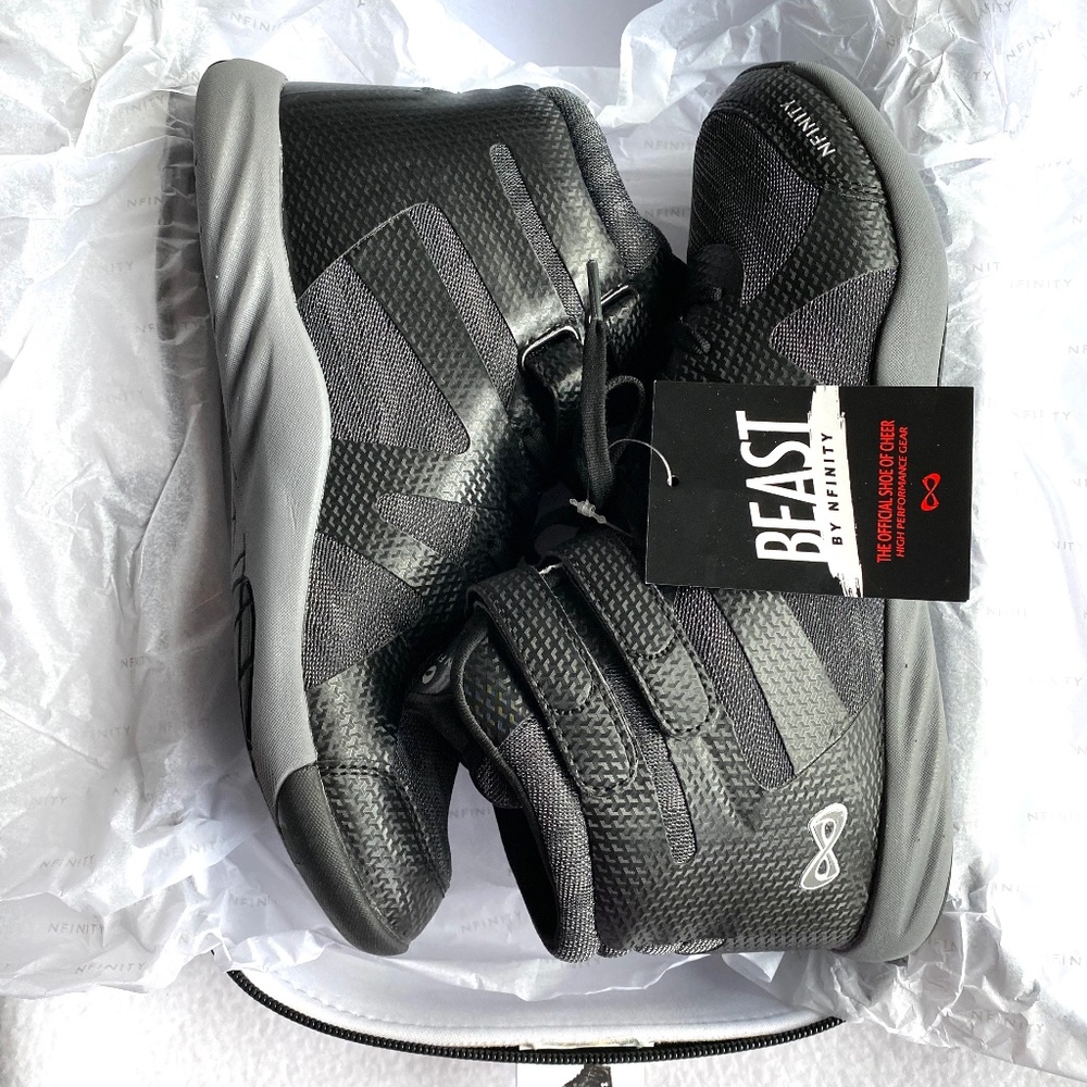 NWT Nfinity Beast Mid Top Cheer Shoe - Black